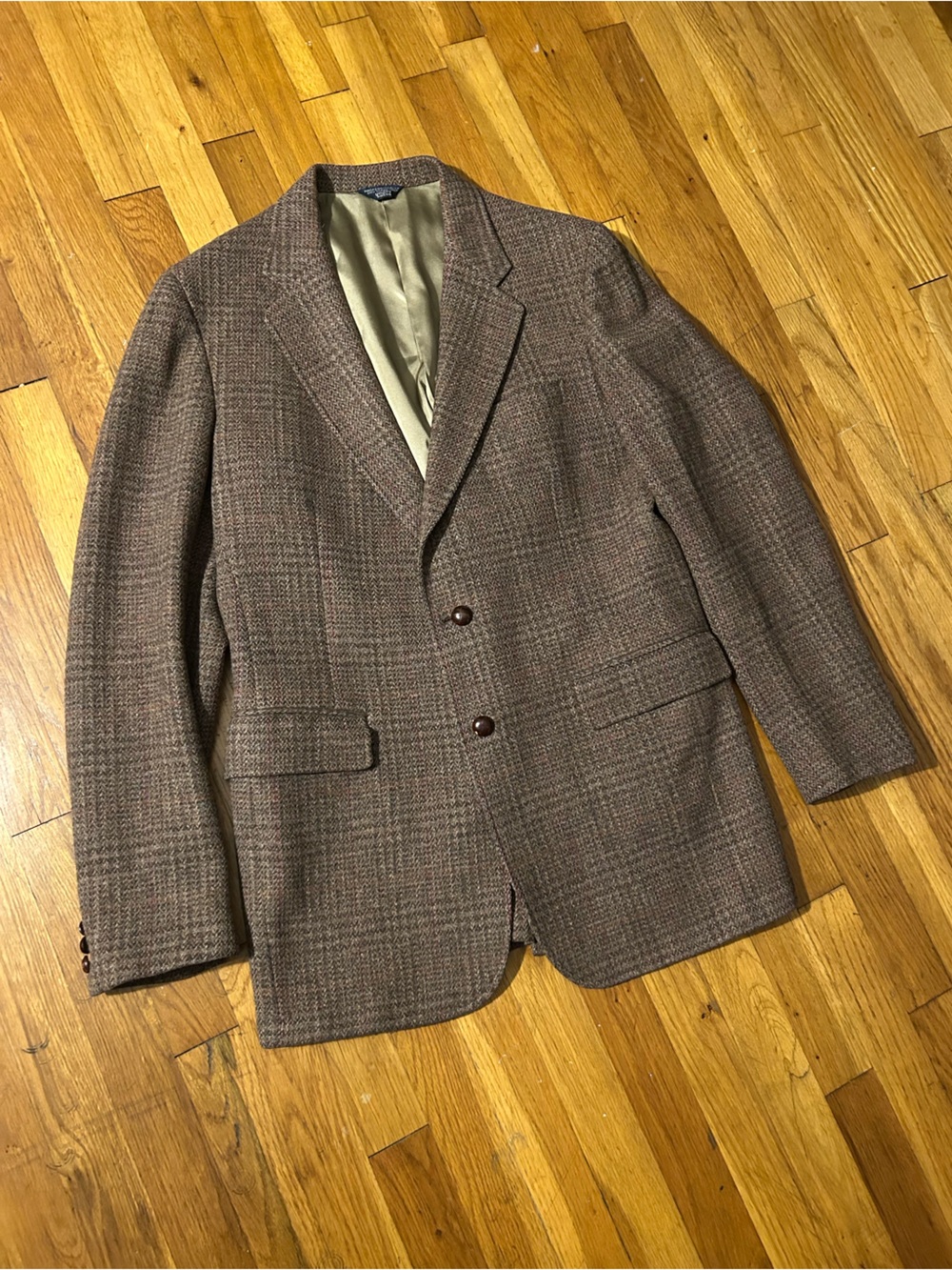 Cricketeer Brown Glen Plaid Sport Coat